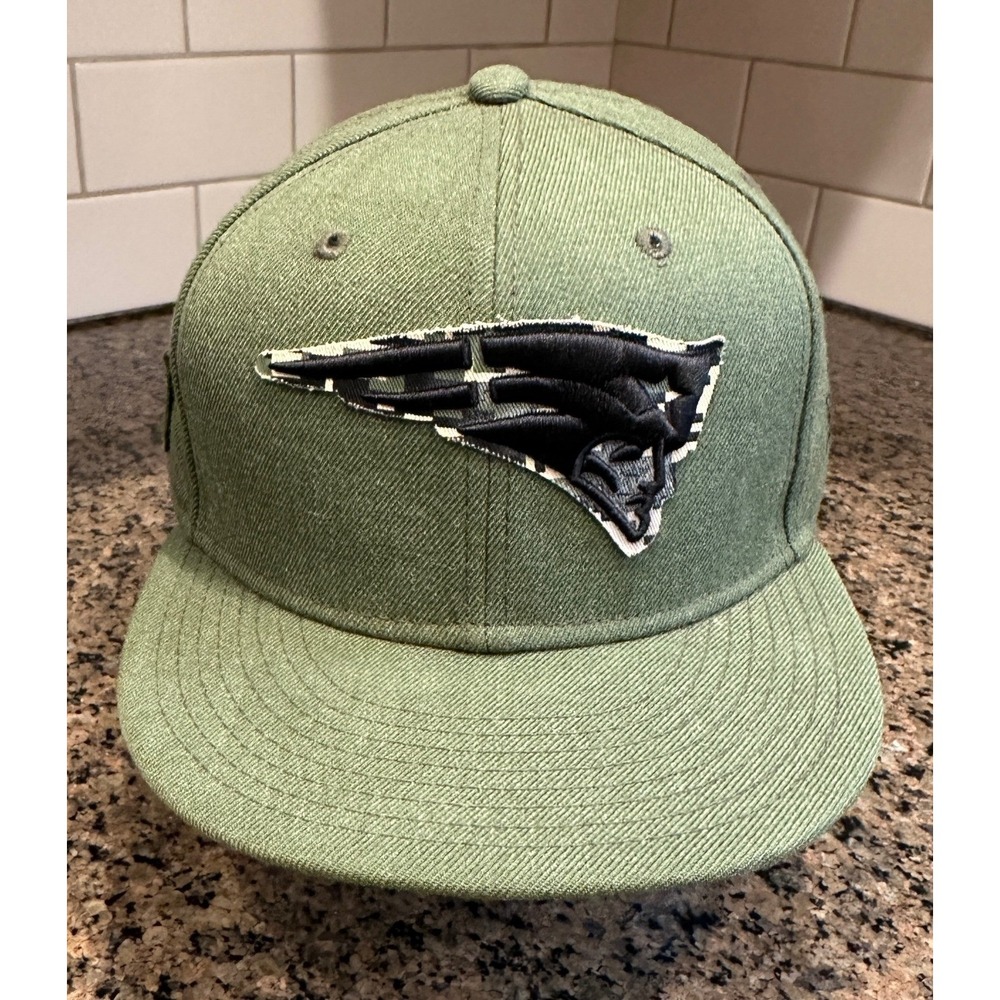New England Patriots New Era 9FIFTY Snapback Hat OSFM Olive Green Acrylic Wool